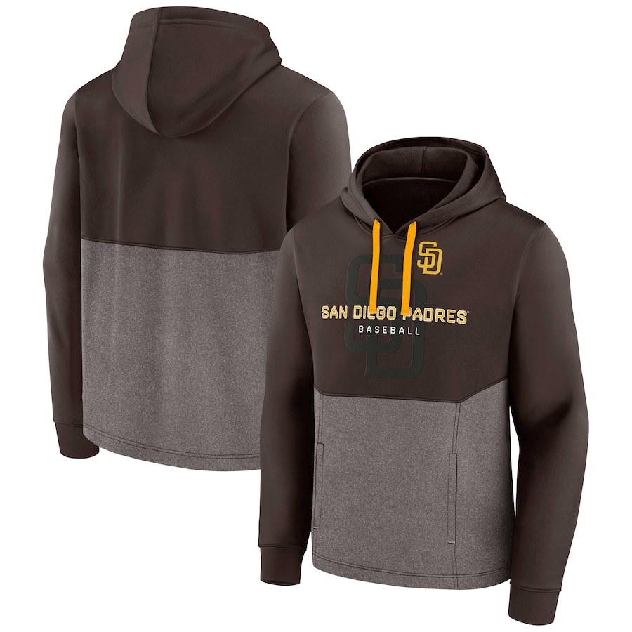 Men's San Diego Padres Brown Call the Shots Pullover Hoodie