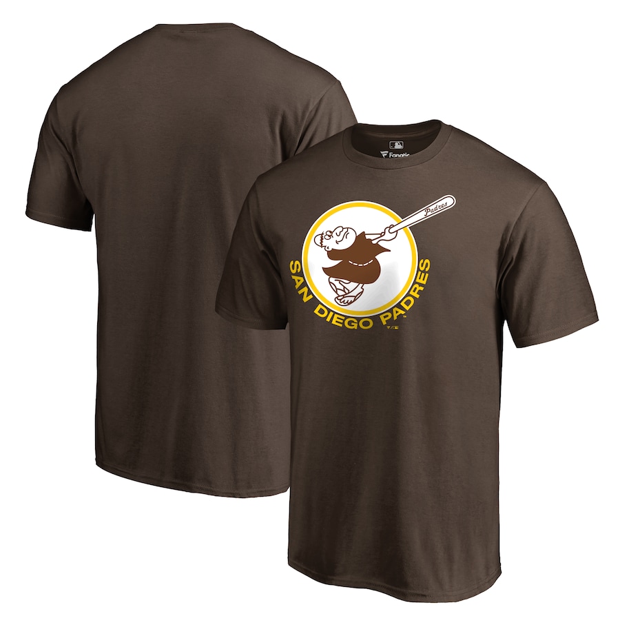 Men's San Diego Padres Brown Cooperstown Collection Forbes 2 T-Shirt Men's San Diego Padres Brown Cooperstown Collection Forbes 2 T-Shirt
