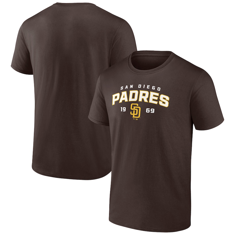 Men's San Diego Padres Brown Team Rebel T-Shirt