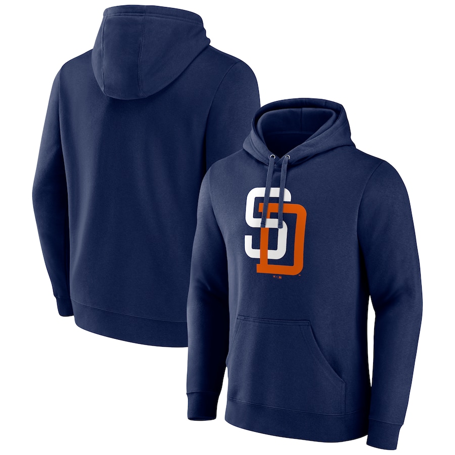 Men's San Diego Padres Navy Cooperstown Collection Pullover Hoodie Men's San Diego Padres Navy Cooperstown Collection Pullover Hoodie