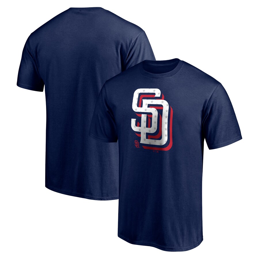 Men's San Diego Padres Navy Red White and Team T-Shirt Men's San Diego Padres Navy Red White and Team T-Shirt