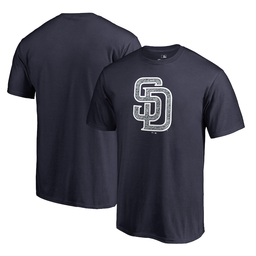 Men's San Diego Padres Navy Static Logo T-Shirt