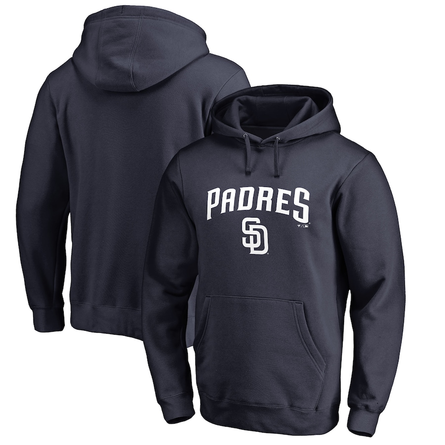 Men's San Diego Padres Navy Team Lockup Pullover Hoodie Men's San Diego Padres Navy Team Lockup Pullover Hoodie