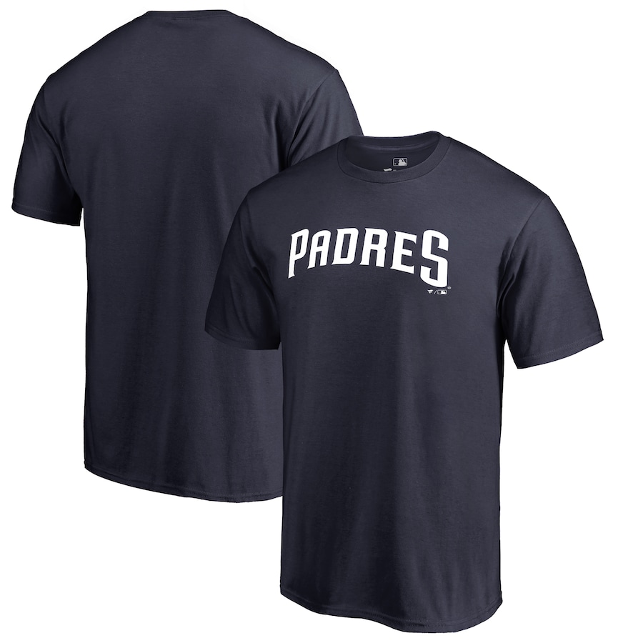 Men's San Diego Padres Navy Team Wordmark T-Shirt Men's San Diego Padres Navy Team Wordmark T-Shirt
