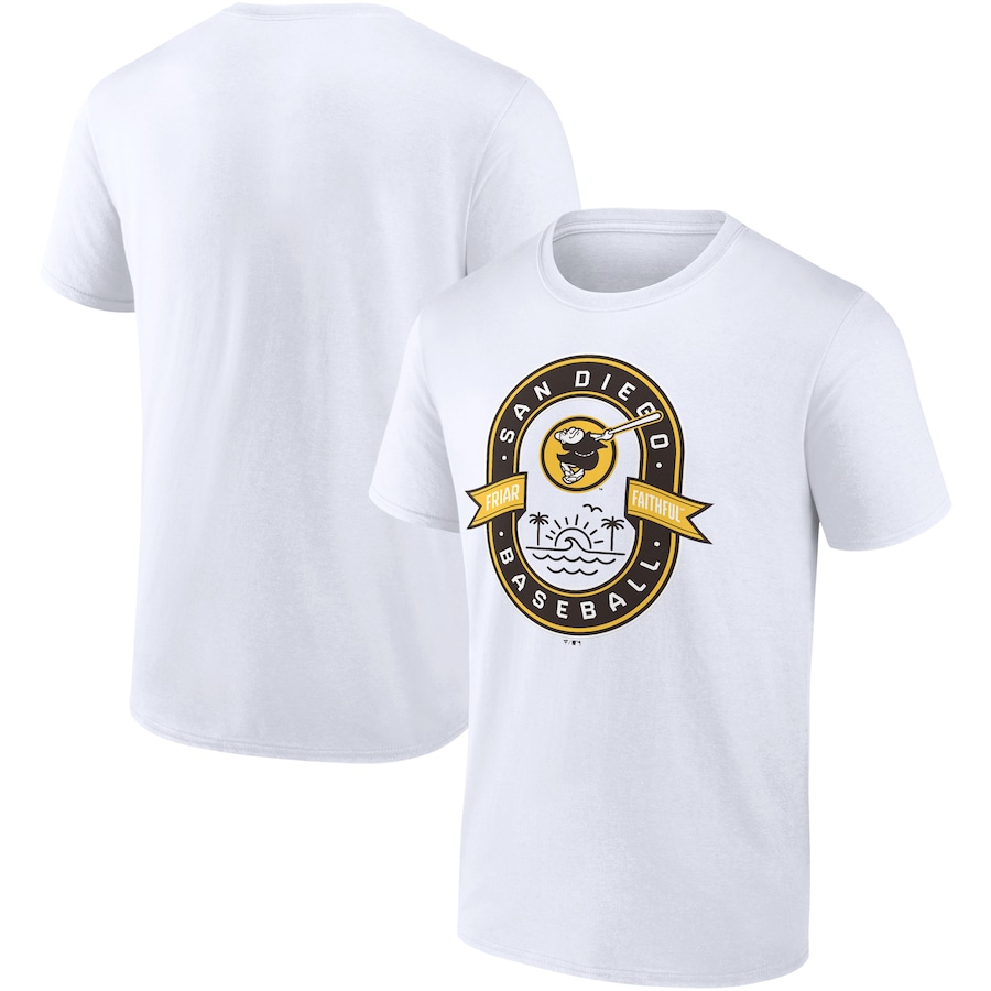 Men's San Diego Padres White Cooperstown Collection Iconic Glory Bound T-Shirt