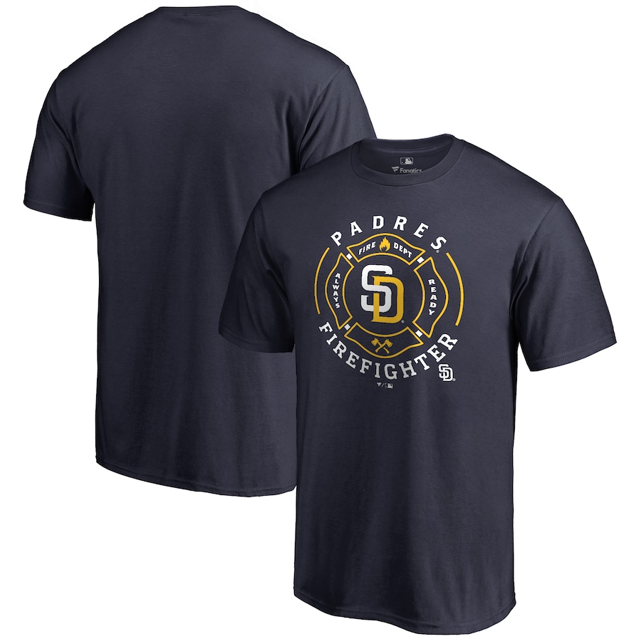 Men's San Diego Padres Navy Firefighter T-Shirt