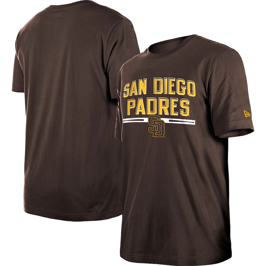 Men's San Diego Padres New Era Brown Batting Practice T-Shirt Men's San Diego Padres New Era Brown Batting Practice T-Shirt