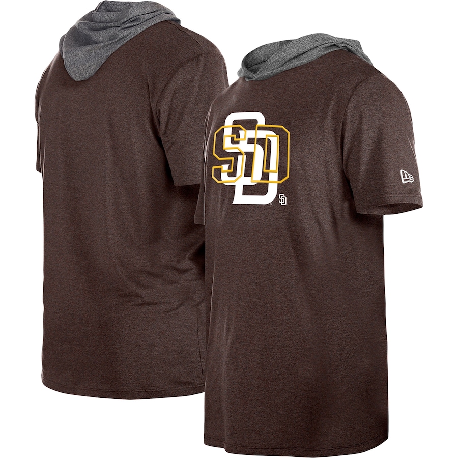 Men's San Diego Padres New Era Brown Team Hoodie T-Shirt