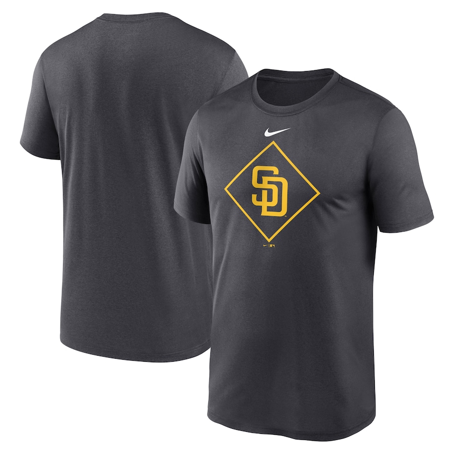 Men's San Diego Padres Nike Anthracite Legend Icon Performance T-Shirt