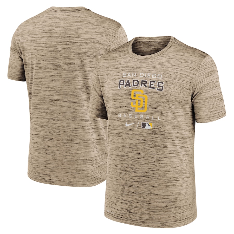 Men's San Diego Padres Nike Brown Authentic Collection Velocity Practice Performance T-Shirt Men's San Diego Padres Nike Brown Authentic Collection Velocity Practice Performance T-Shirt