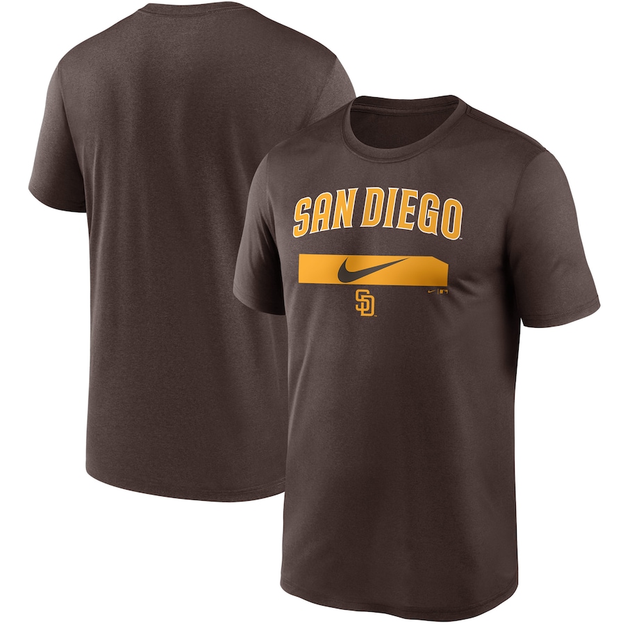 Men's San Diego Padres Nike Brown City Legend Practice Performance T-Shirt