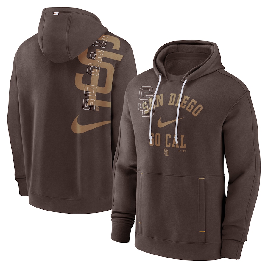 Men's San Diego Padres Nike Brown Statement Ball Game Pullover Hoodie Men's San Diego Padres Nike Brown Statement Ball Game Pullover Hoodie
