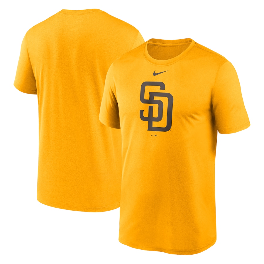 Men's San Diego Padres Nike Gold New Legend Logo T-Shirt