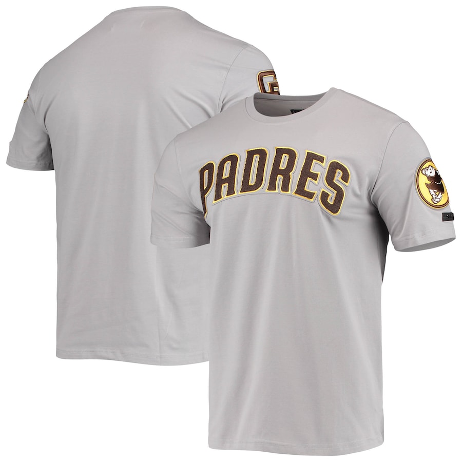 Men's San Diego Padres Pro Standard Gray Team Logo T-Shirt