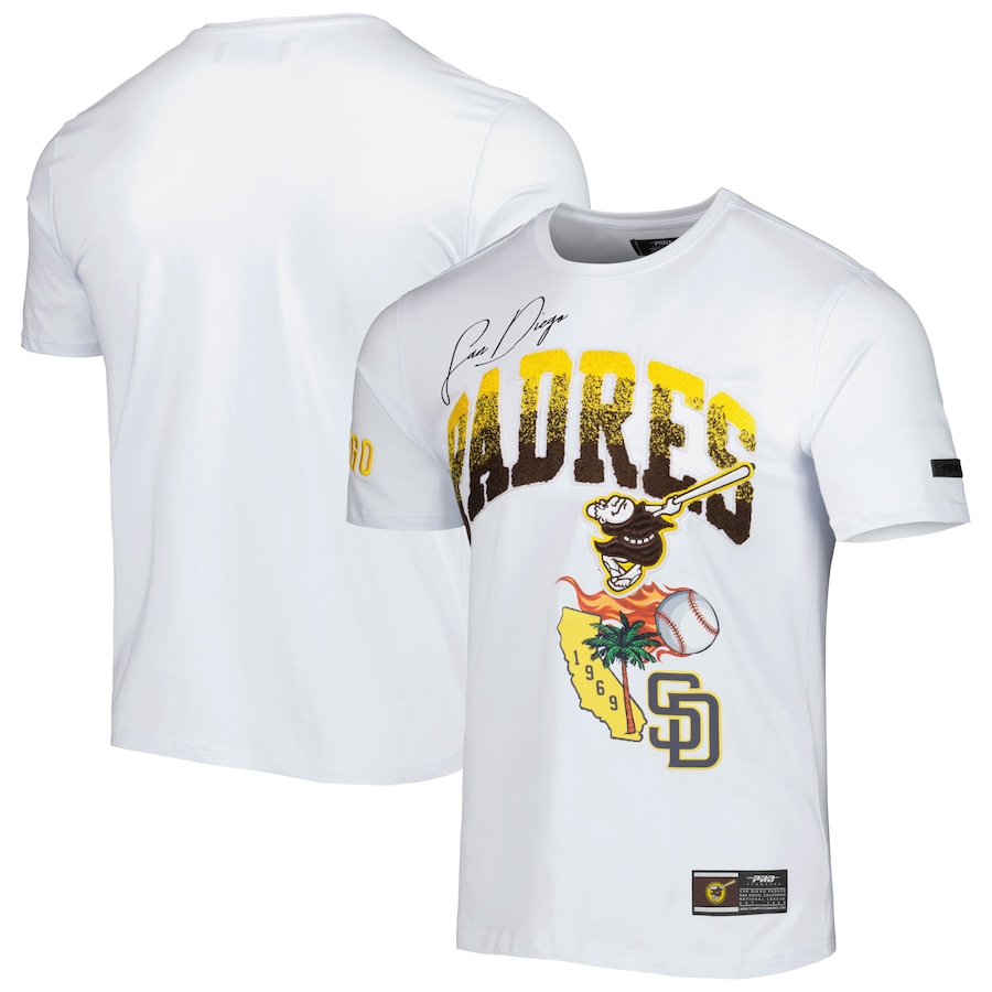 Men's San Diego Padres Pro Standard White Hometown T-Shirt Men's San Diego Padres Pro Standard White Hometown T-Shirt