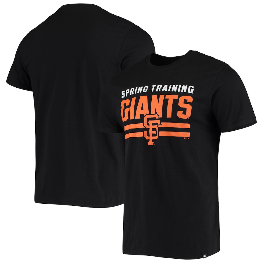 Men's San Francisco Giants '47 Black Spring Training Color Bar Club T-Shirt Men's San Francisco Giants '47 Black Spring Training Color Bar Club T-Shirt