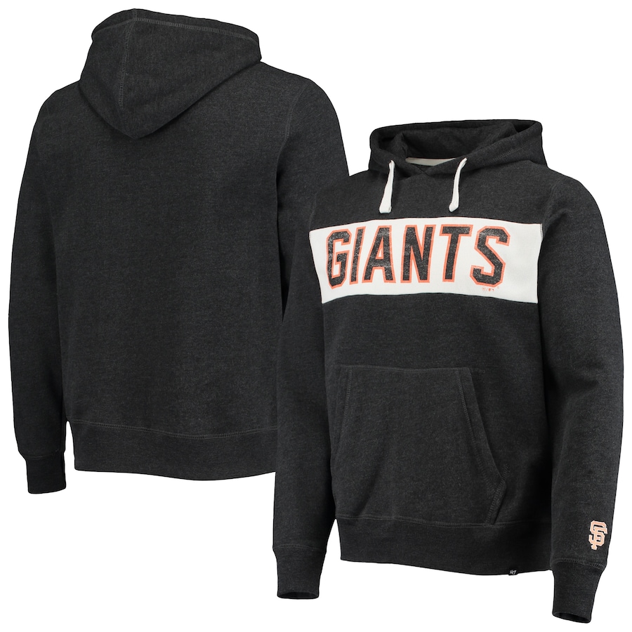 Men's San Francisco Giants '47 Black Team Pullover Hoodie