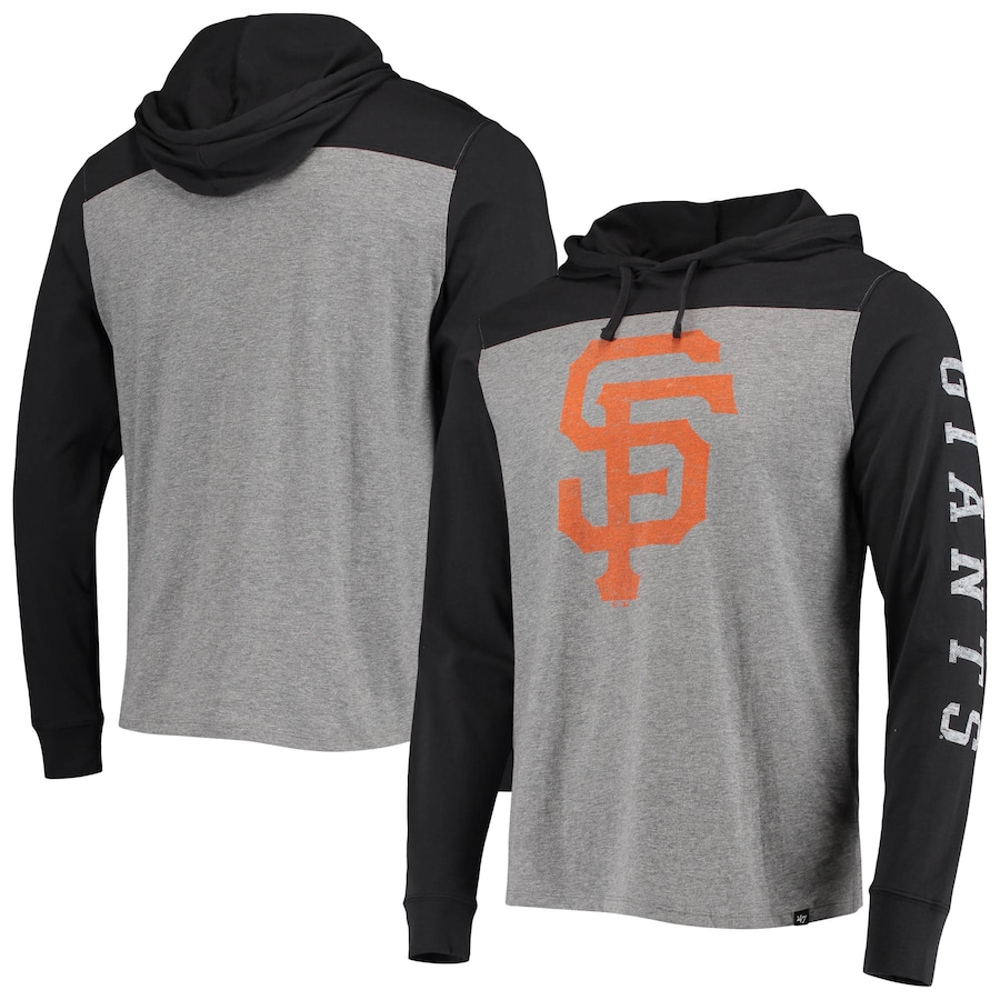 Men's San Francisco Giants '47 Gray Franklin Wooster Pullover Hoodie