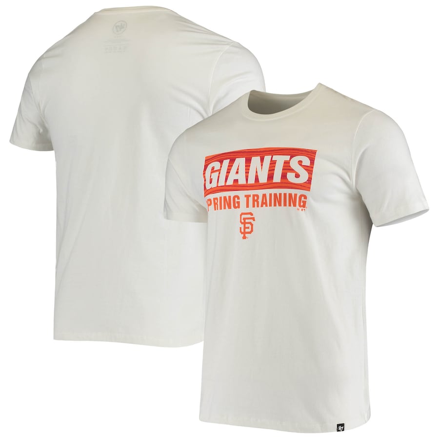 Men's San Francisco Giants '47 White Spring Training Team Bar Rival T-Shirt Men's San Francisco Giants '47 White Spring Training Team Bar Rival T-Shirt