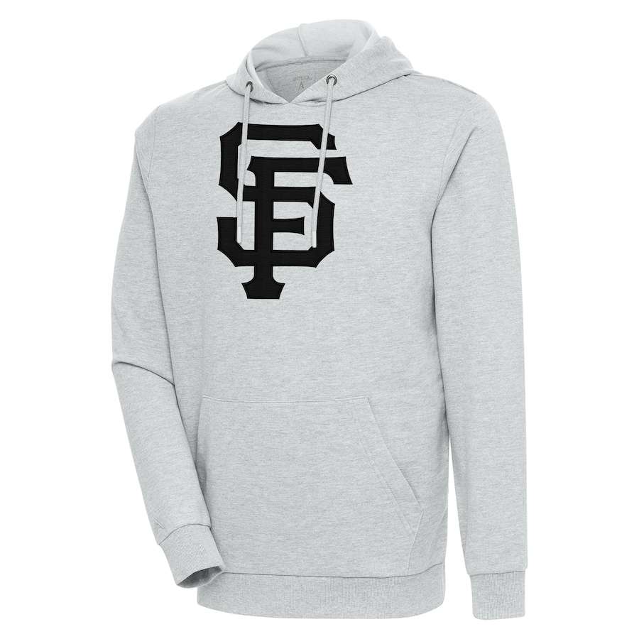 Men's San Francisco Giants Antigua Heather Gray Action Pullover Hoodie