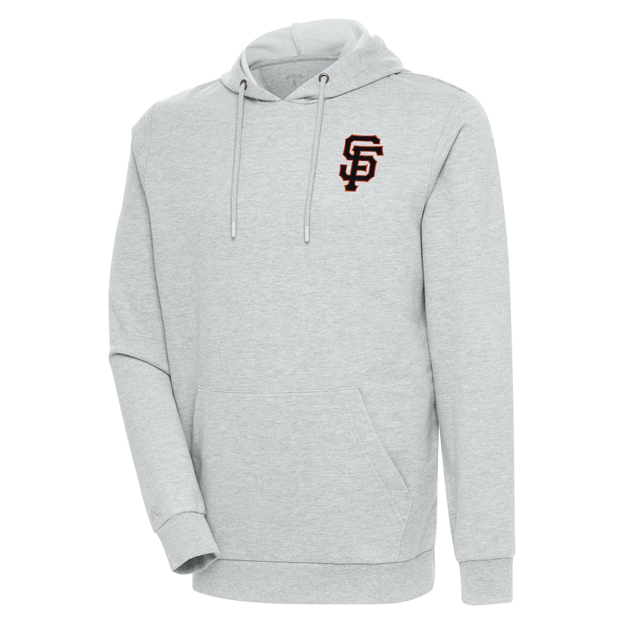 Men's San Francisco Giants Antigua Heather Gray Action Pullover Hoodie