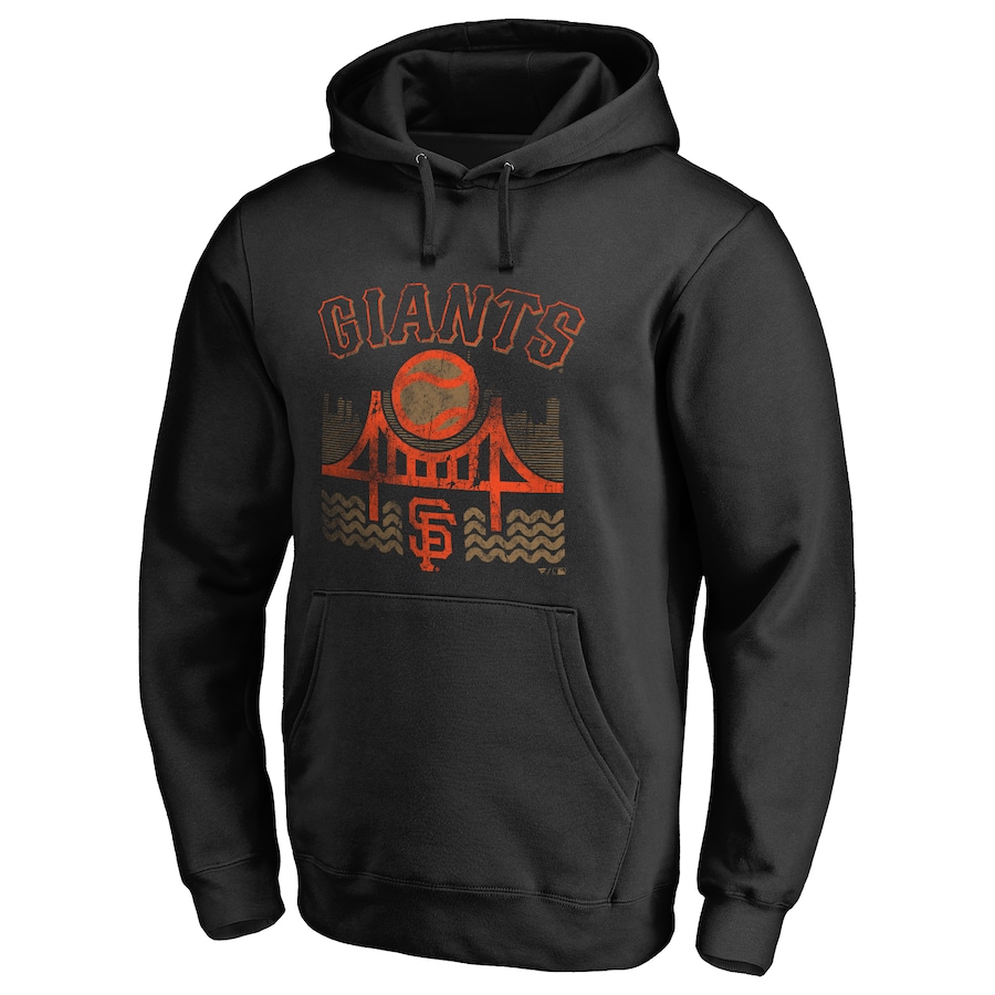 Men's San Francisco Giants Black Hometown Collection The Bay Pullover Hoodie Men's San Francisco Giants Black Hometown Collection The Bay Pullover Hoodie