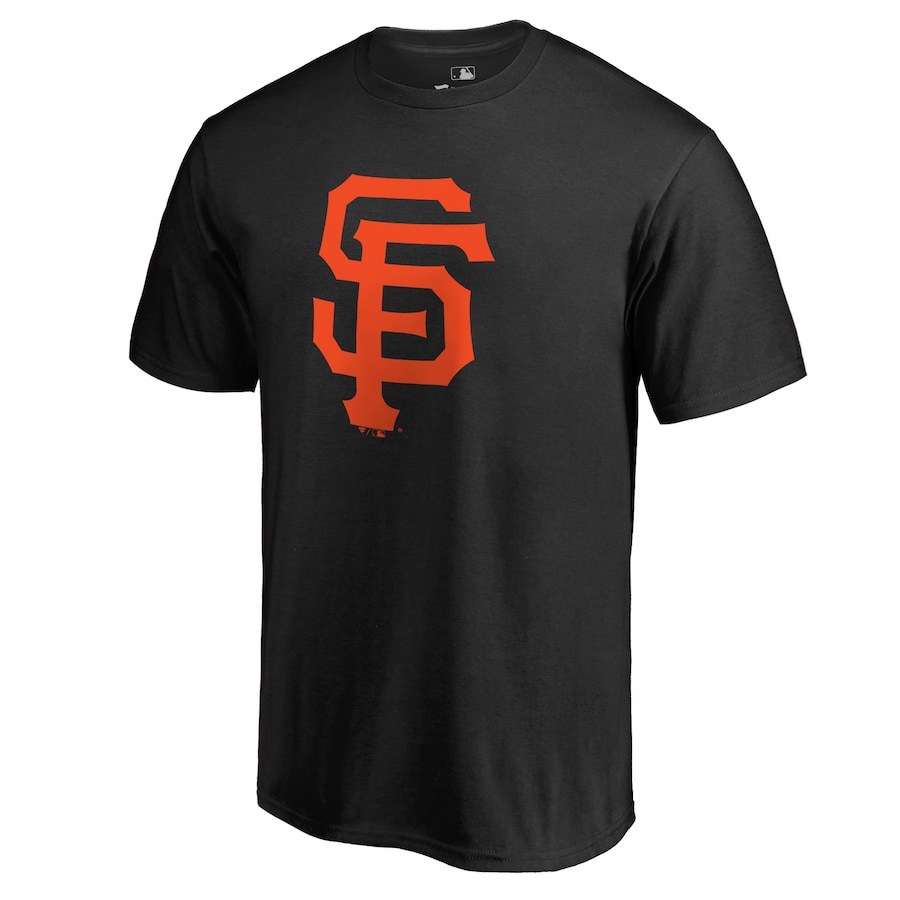 Men's San Francisco Giants Black Team Color Primary Logo 2 T-Shirt Men's San Francisco Giants Black Team Color Primary Logo 2 T-Shirt
