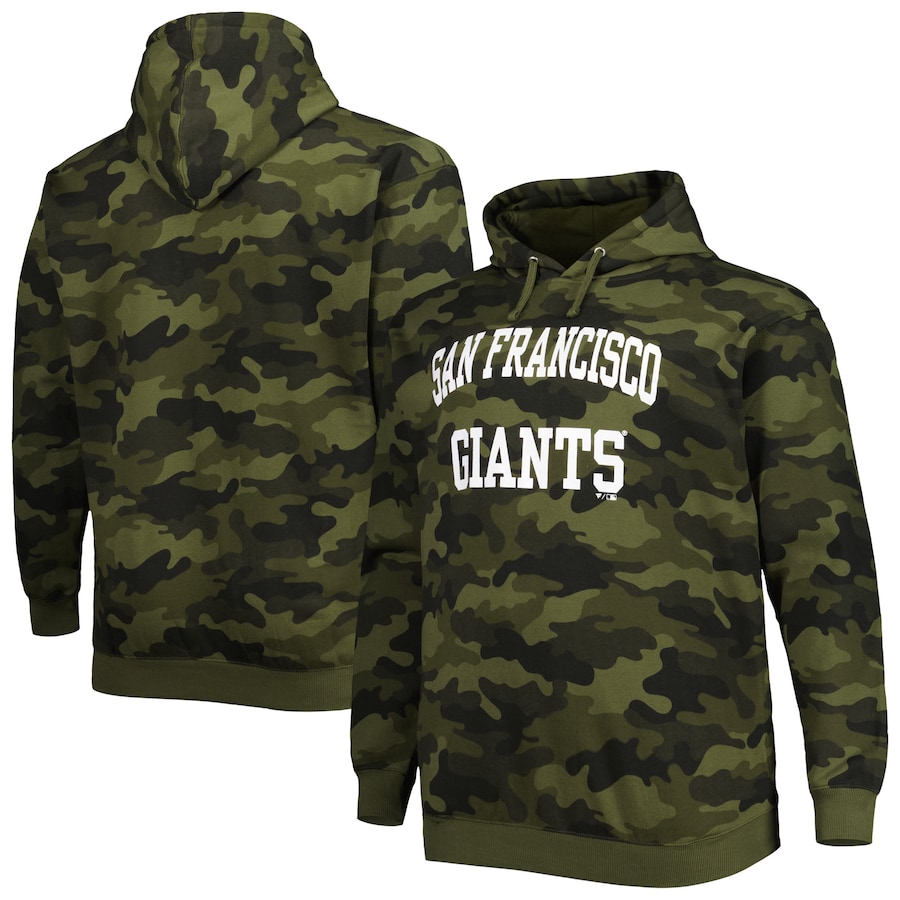 Men's San Francisco Giants Camo Allover Print Pullover Hoodie Men's San Francisco Giants Camo Allover Print Pullover Hoodie