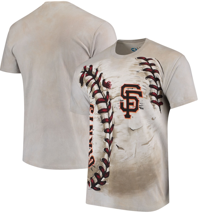 Men's San Francisco Giants Cream Hardball Tie-Dye T- Shirt Men's San Francisco Giants Cream Hardball Tie-Dye T- Shirt