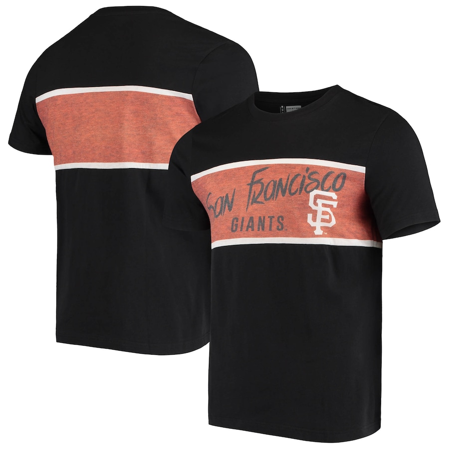 Men's San Francisco Giants FOCO Black Panel T-Shirt Men's San Francisco Giants FOCO Black Panel T-Shirt