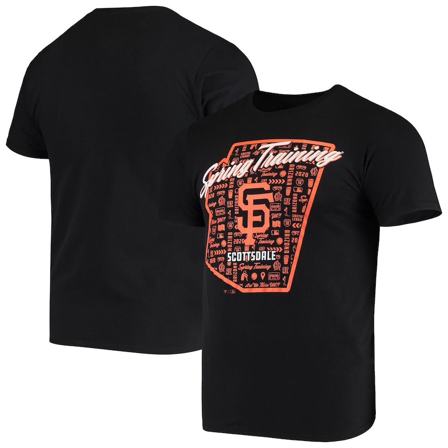 Men's San Francisco Giants Black 2020 Spring Training Southpaw T-Shirt Men's San Francisco Giants Black 2020 Spring Training Southpaw T-Shirt