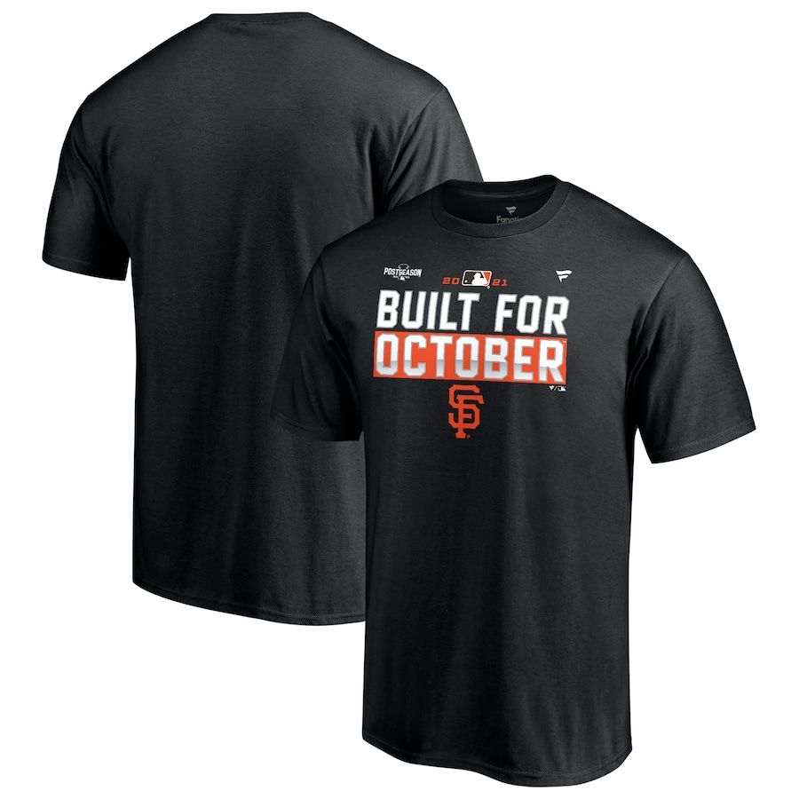 Men's San Francisco Giants Black 2021 Postseason Locker Room T-Shirt