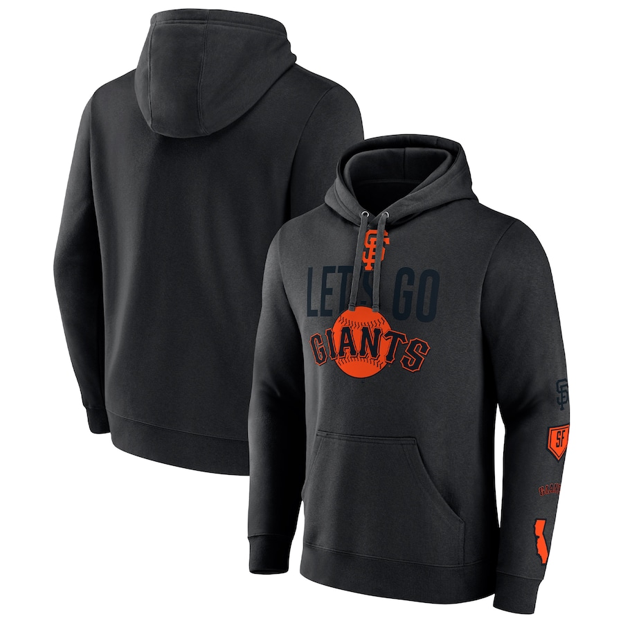 Men's San Francisco Giants Black Bases Loaded Pullover Hoodie Men's San Francisco Giants Black Bases Loaded Pullover Hoodie