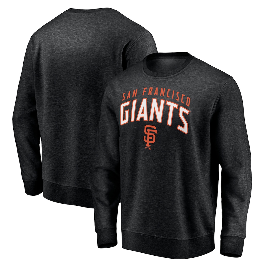 Men's San Francisco Giants Black Gametime Arch Pullover Sweatshirt Men's San Francisco Giants Black Gametime Arch Pullover Sweatshirt