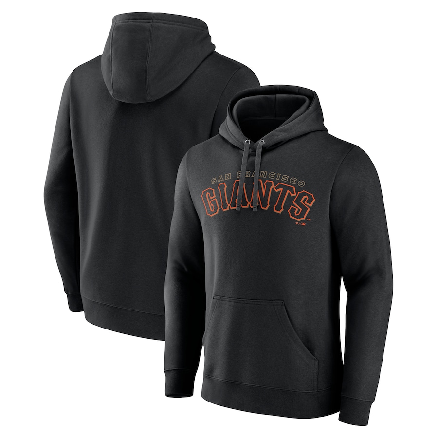 Men's San Francisco Giants Black Giants Alternate Club Lettering Pullover Hoodie Men's San Francisco Giants Black Giants Alternate Club Lettering Pullover Hoodie