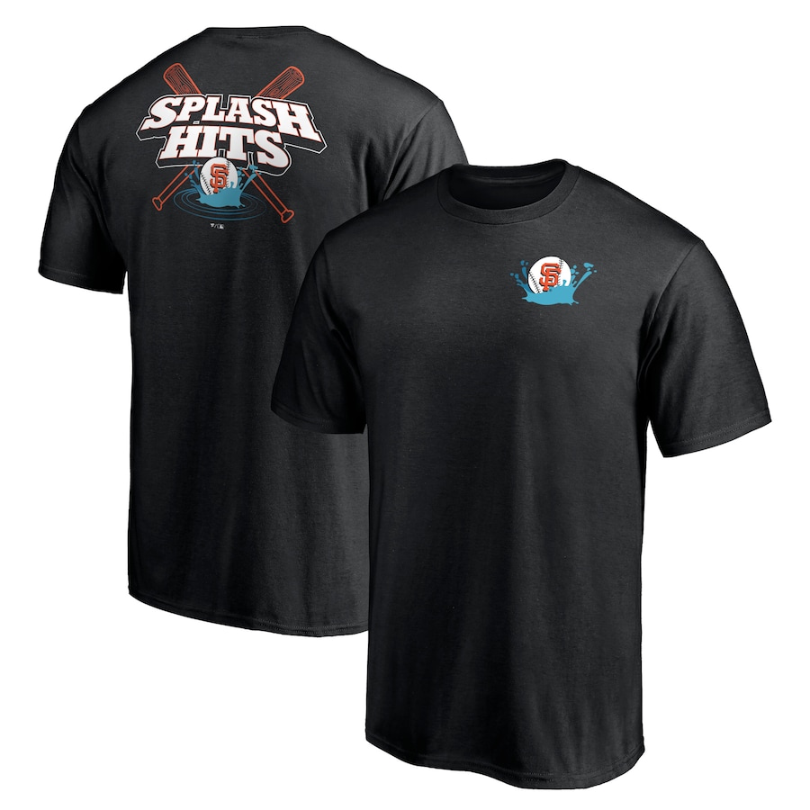 Men's San Francisco Giants Black Splash Hit T-Shirt