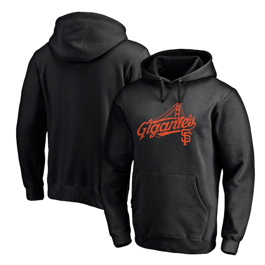 Men's San Francisco Giants Black Team Hometown Collection Gigantes Bridge Pullover Hoodie Men's San Francisco Giants Black Team Hometown Collection Gigantes Bridge Pullover Hoodie