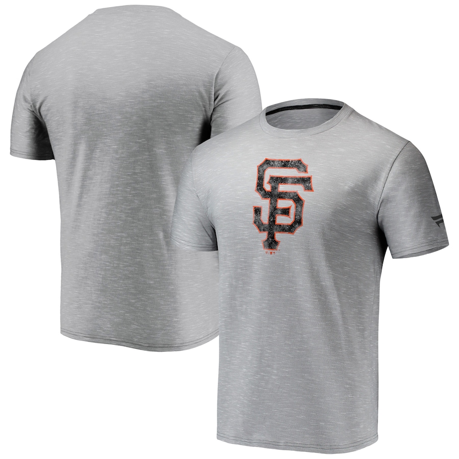 Men's San Francisco Giants Gray Team Logo Space-Dye T-Shirt