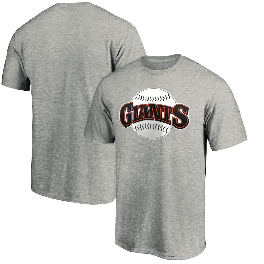 Men's San Francisco Giants Heathered Gray Cooperstown Collection Huntington Logo T-Shirt