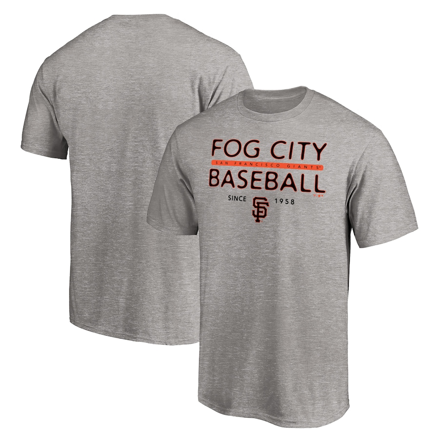 Men's San Francisco Giants Heathered Gray Fog City Hometown Collection T-Shirt