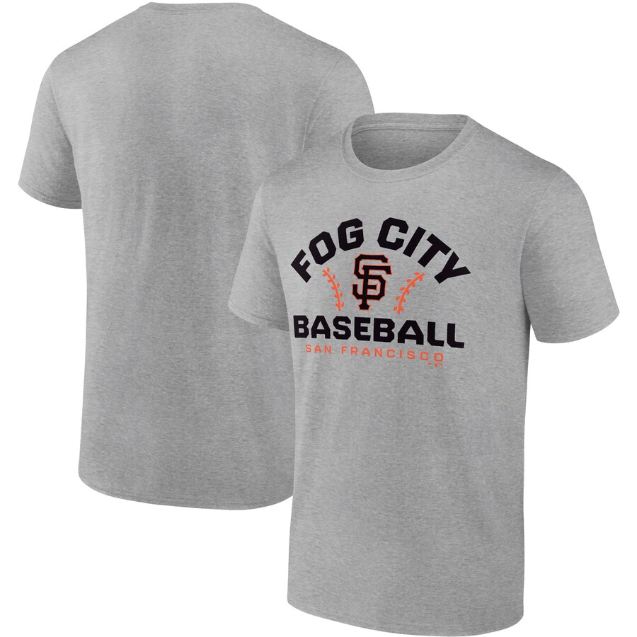Men's San Francisco Giants Heathered Gray Iconic Go for Two T-Shirt