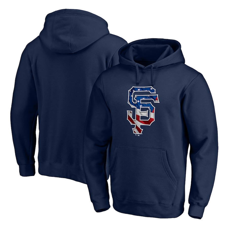 Men's San Francisco Giants Navy Banner Wave Pullover Hoodie Men's San Francisco Giants Navy Banner Wave Pullover Hoodie