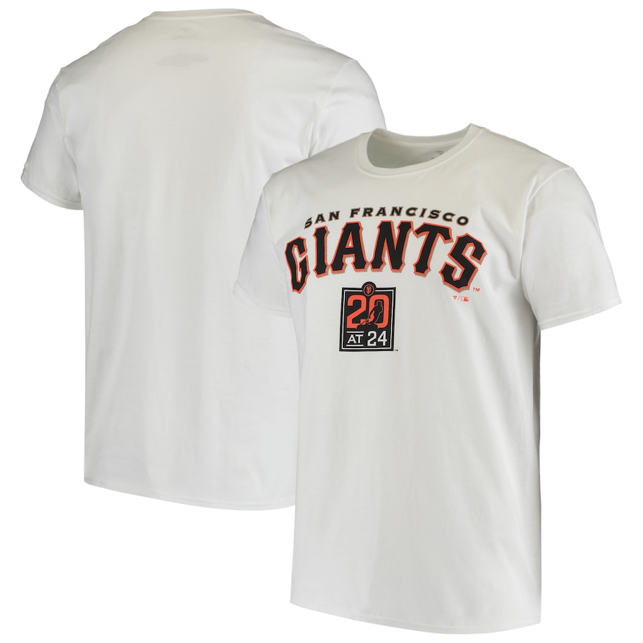Men's San Francisco Giants White Classic 20 at 24 T-Shirt