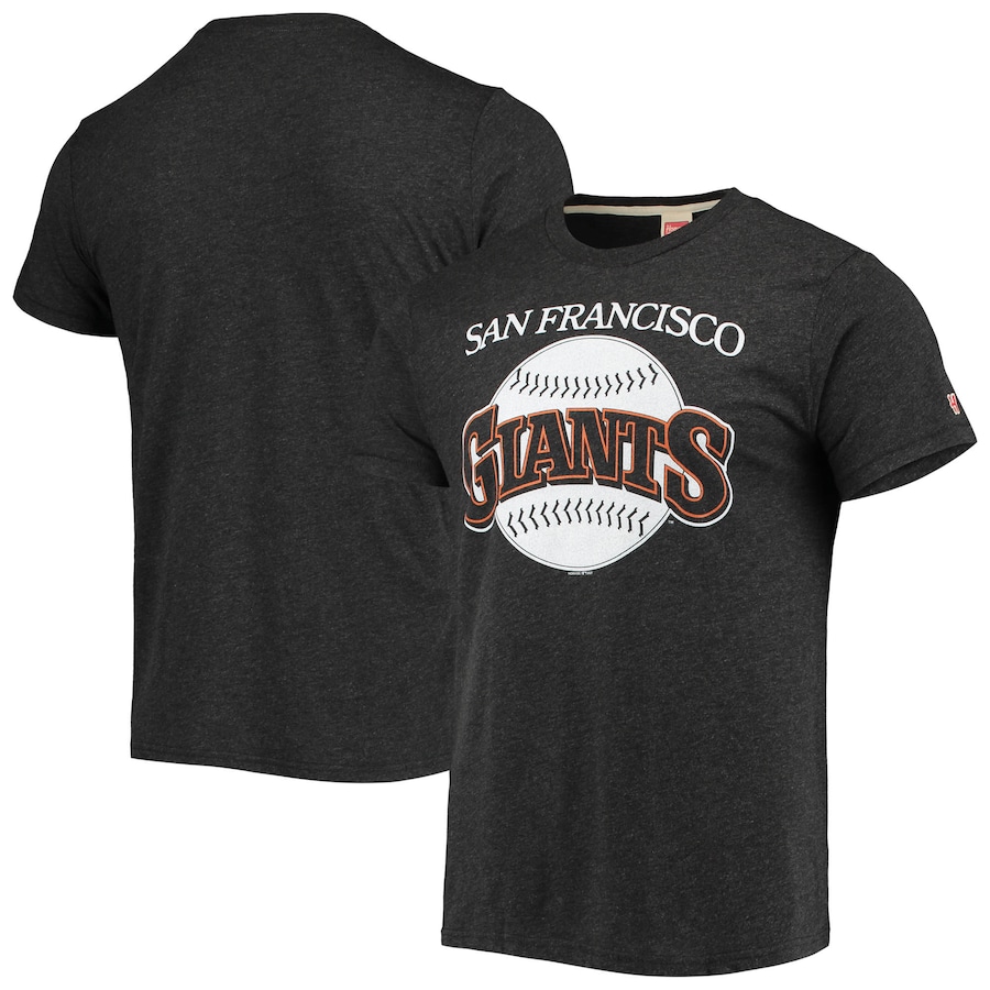 Men's San Francisco Giants Homage Black Hand-Drawn Logo Tri-Blend T-Shirt Men's San Francisco Giants Homage Black Hand-Drawn Logo Tri-Blend T-Shirt