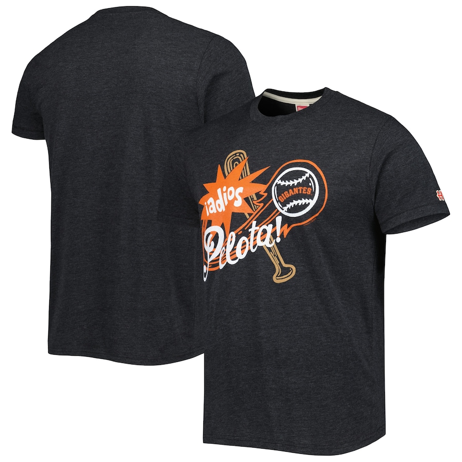 Men's San Francisco Giants Homage Charcoal Hyper Local Tri-Blend T-Shirt Men's San Francisco Giants Homage Charcoal Hyper Local Tri-Blend T-Shirt