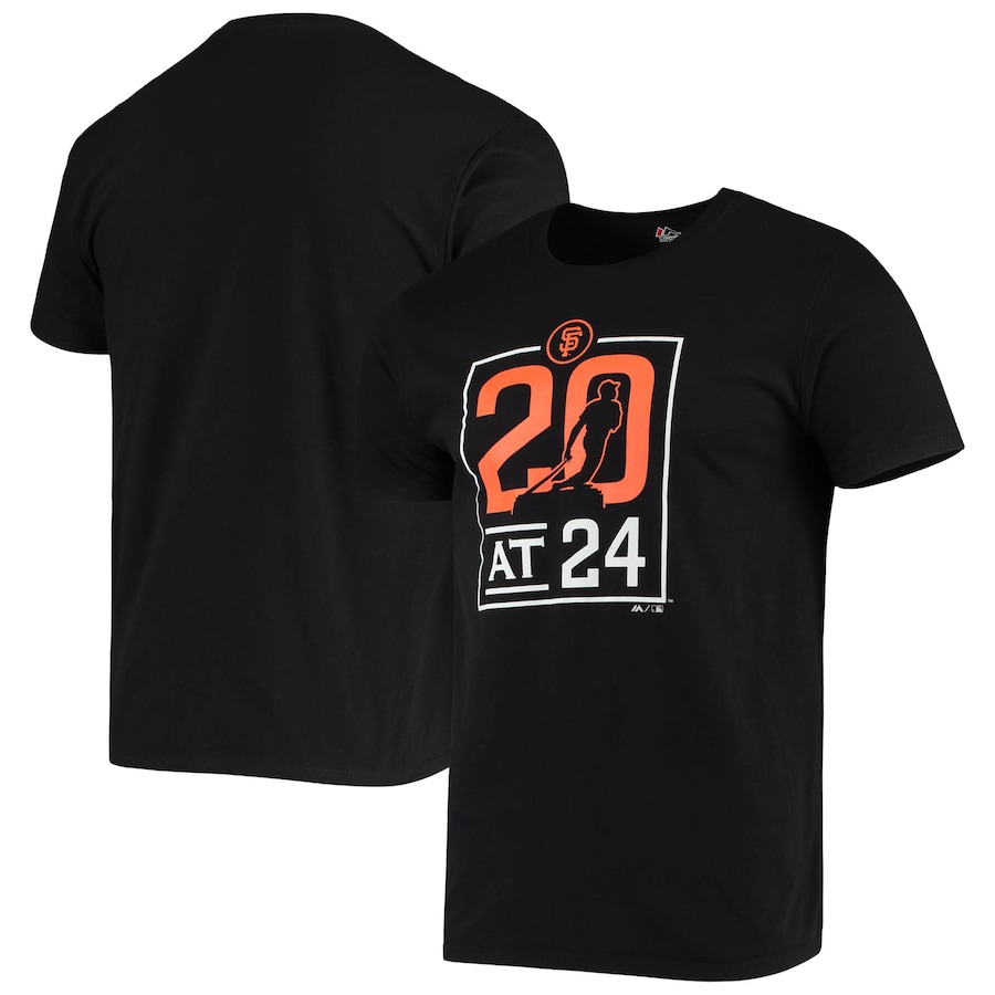 Men's San Francisco Giants Majestic Black Park Anniversary T-Shirt