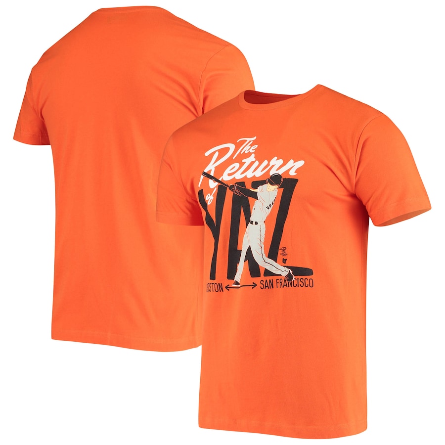 Men's San Francisco Giants Mike Yastrzemski Orange Return Of Yaz T-Shirt