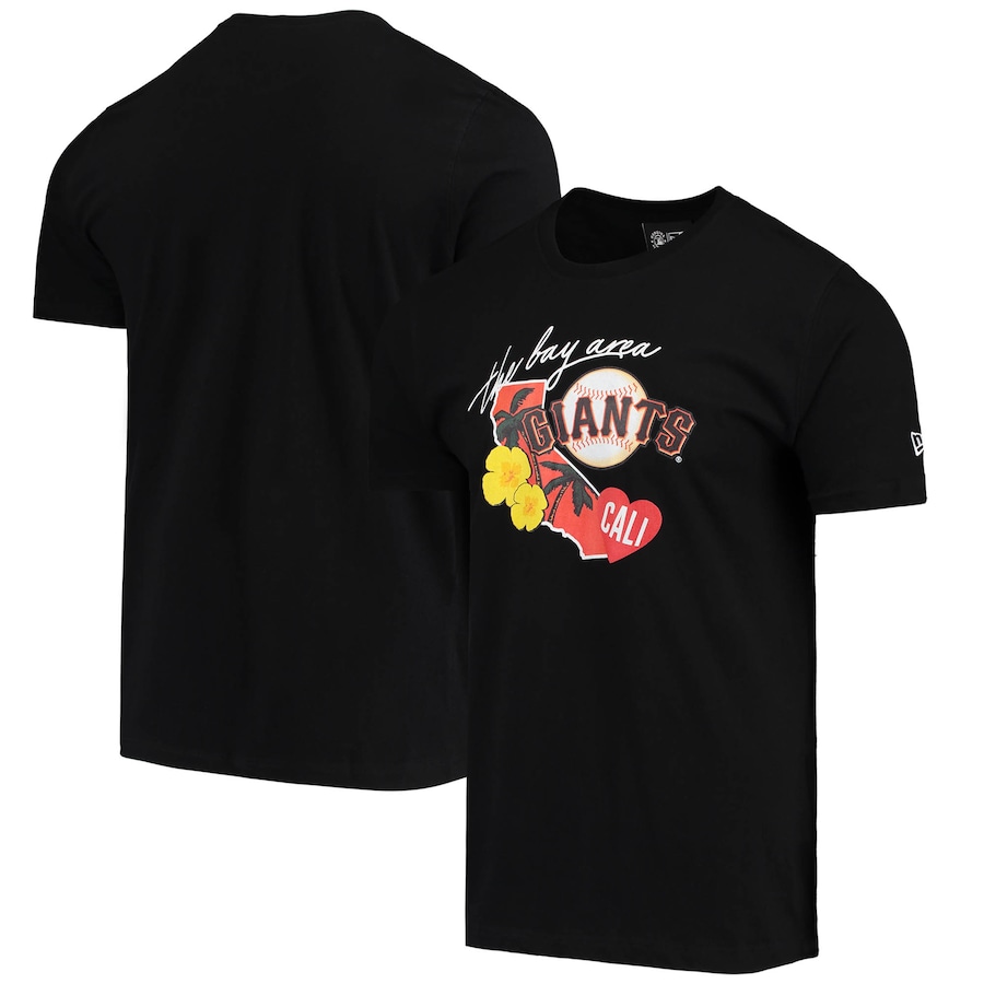 Men's San Francisco Giants New Era Black City Cluster T-Shirt