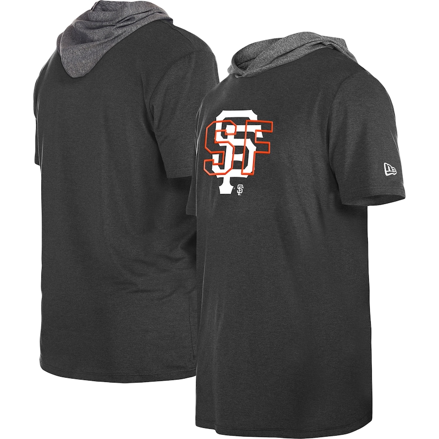 Men's San Francisco Giants New Era Black Team Hoodie T-Shirt