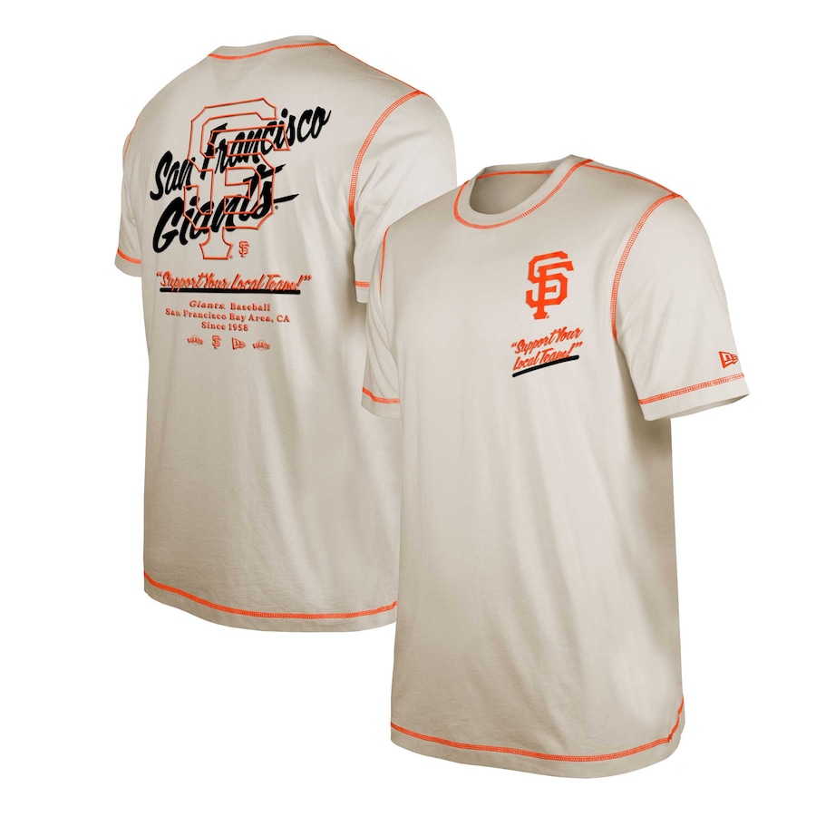 Men's San Francisco Giants New Era White Team Split T-Shirt